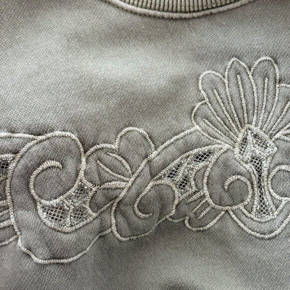 American Eagle Cropped Sweatshirt with Mesh Detail Size XS - Picture 7 of 7